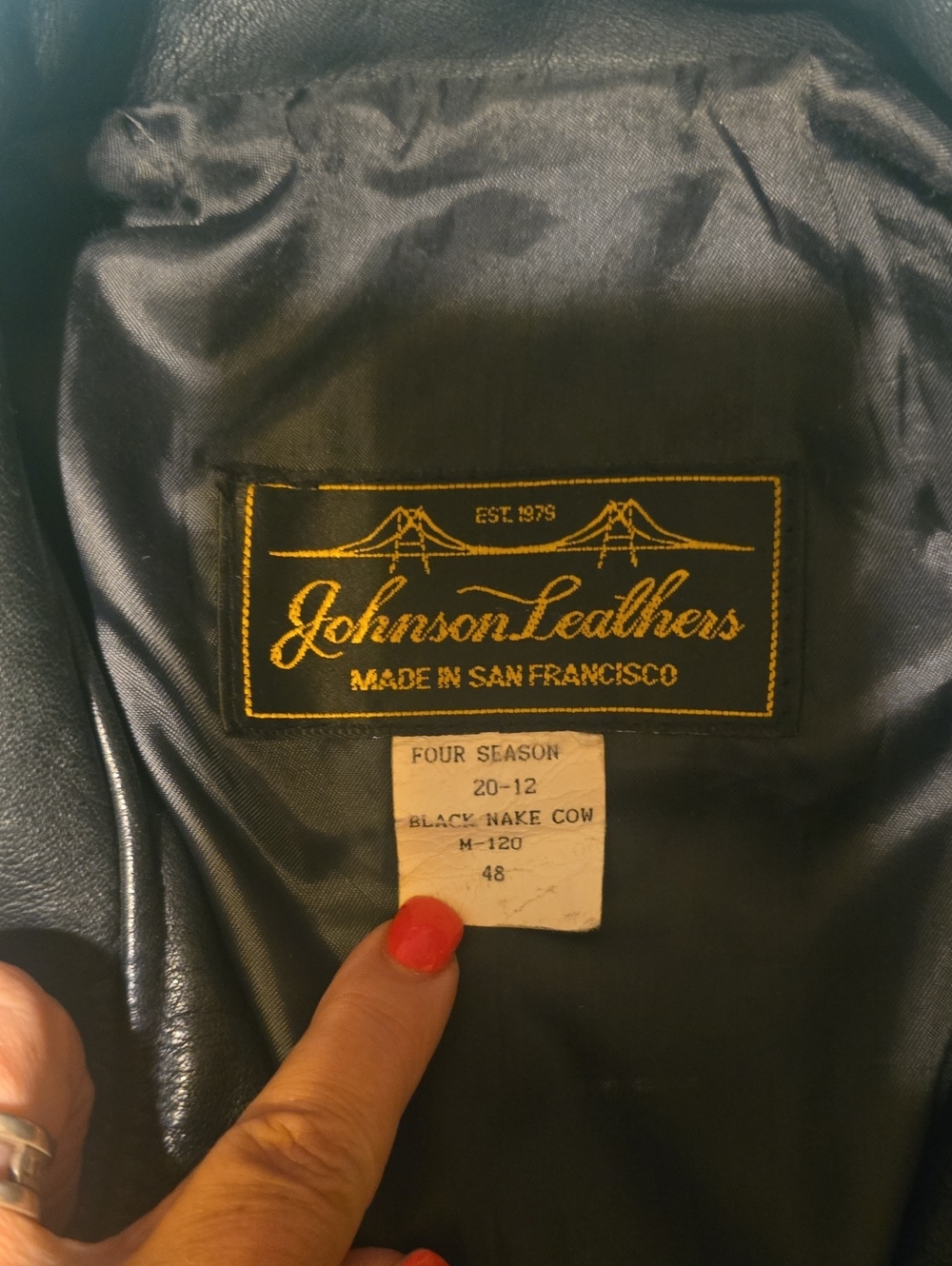 Classic Leather Bomber Jacket - Picture 2 of 5